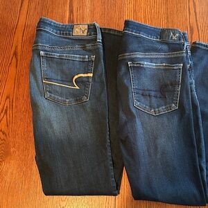 Pair of Stretch Jegging American Eagle Denim Size 10